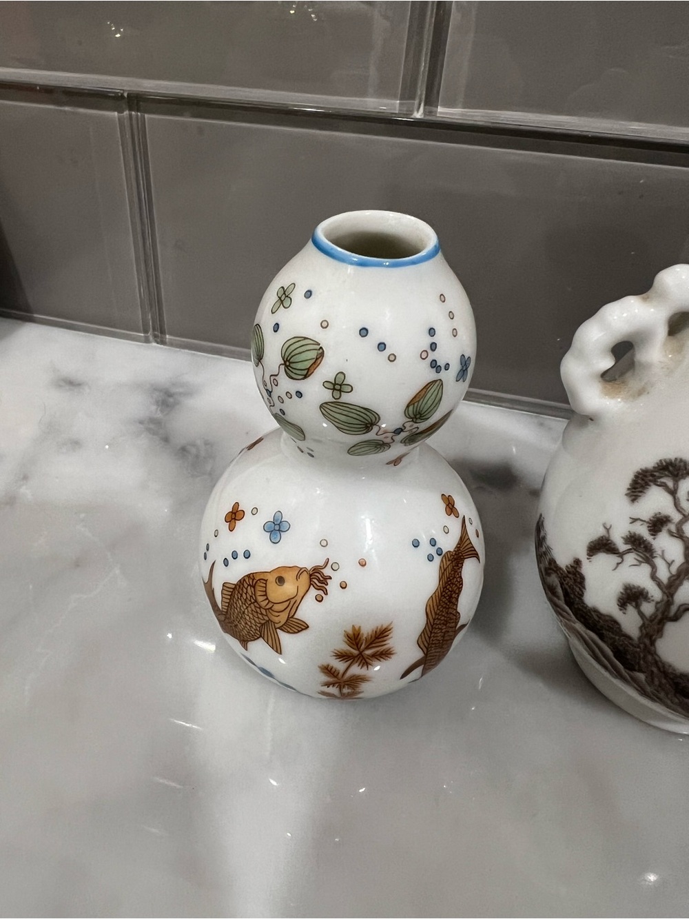 80s Asian Decorative Ceramic Bud Vases - Price for each - Picture 2 of 9